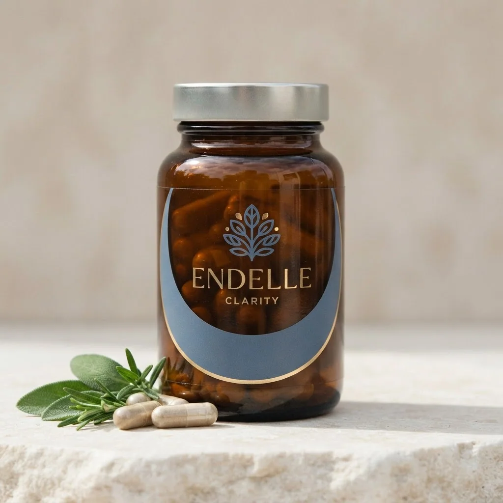 Endelle Clarity bottle with capsules